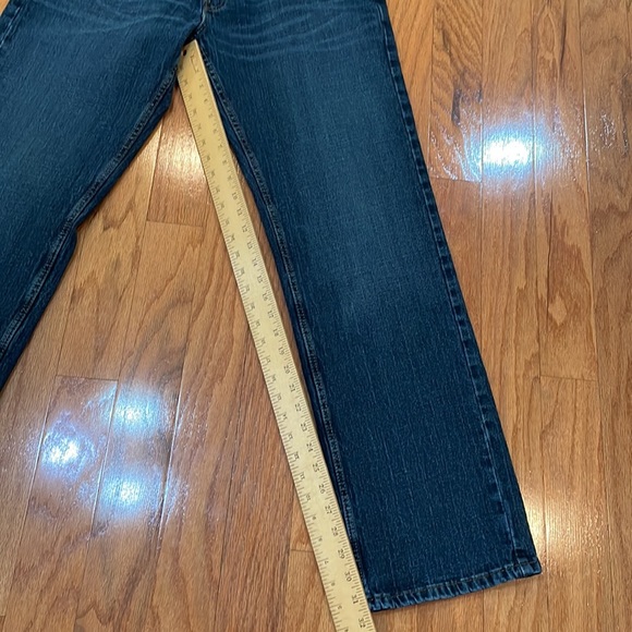 Levi Signature Strauss & Co Relaxed Fit Blue Jeans 5 Pocket W36 x L34 Dark Wash - Picture 9 of 16